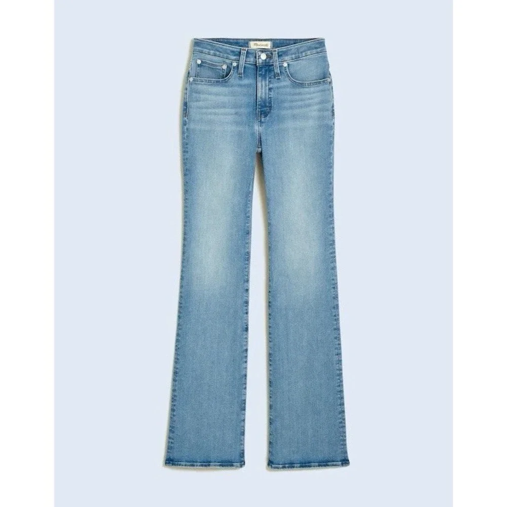 Madewell Mid-Rise Kick Out Jeans Womens 32 Blue Kick Flare‎ Stretch